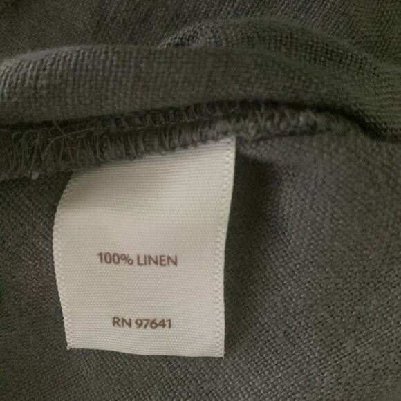 J. Jill Pure Jill Collection 100% Linen Slim Crops Pant Gray Size Small - Picture 8 of 8